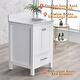 preview thumbnail 9 of 15, Prismatica 24 in. White Vanity with Countertop & Splash, Single Sink