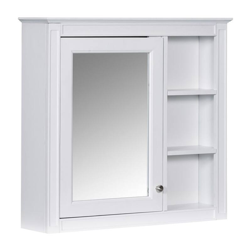 30" Modern Bathroom Vanity with Top Sink and 2 Drawers and a Tip-out Drawer