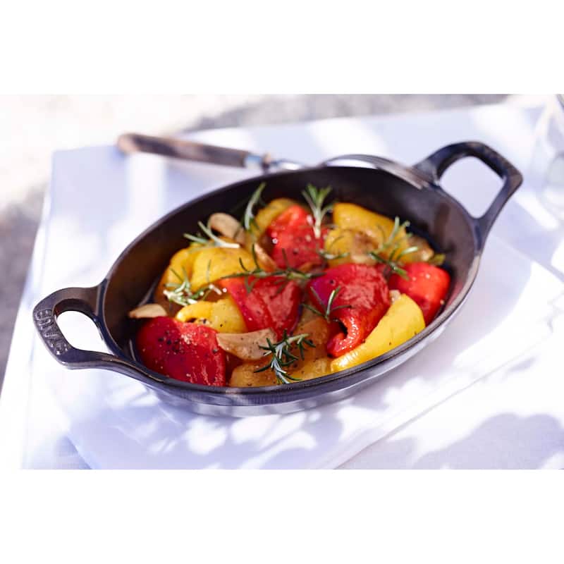STAUB Cast Iron 5.5-inch x 3.8-inch Mini Oval Gratin Baking Dish - 5.5" x 3.8"