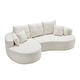 preview thumbnail 4 of 7, Christopher Knight Home - 106'' Cloud Curved Sectional Sofa with Right Chaise Lounge and Ultra-Soft Foam Comfort