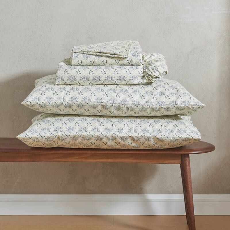 Patina Vie Maison Brushed Microfiber Floral Bloom Sheet Set