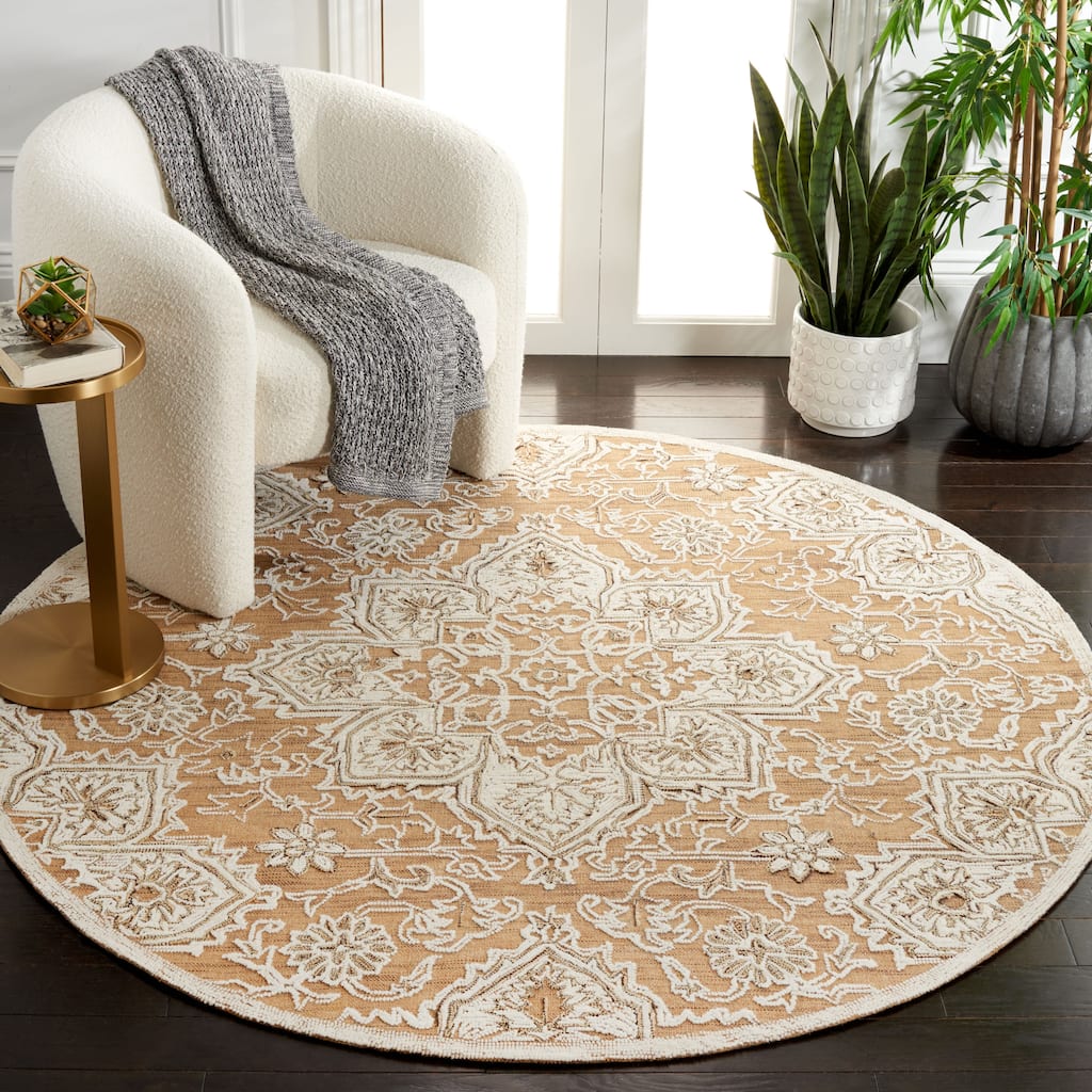 SAFAVIEH Handmade Trace Katina Floral Wool Rug