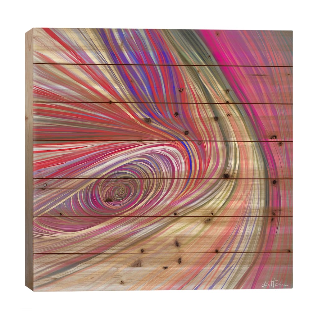 Pure Abstract III Print On Wood by Ben Heine - Multi-Color