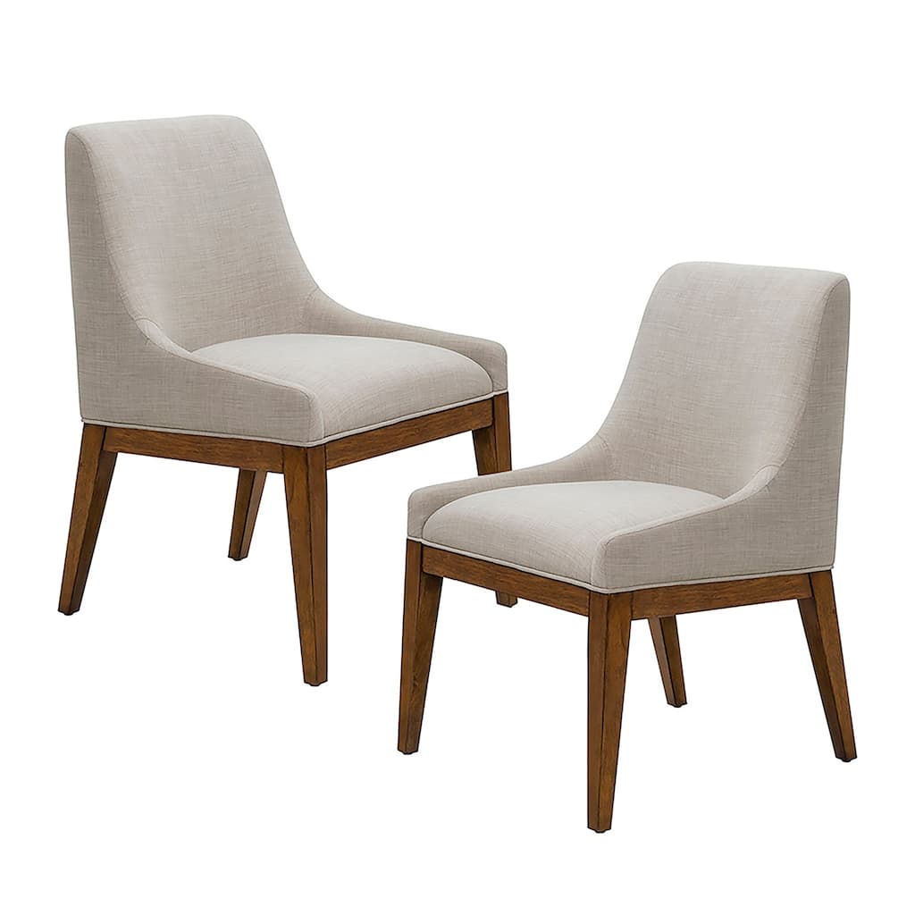 INK+IVY Frank Grey Upholstered Dining Chair (Set of 2)