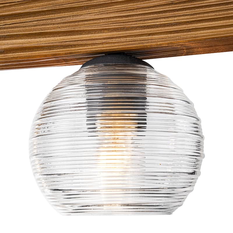 43 in. Kitchen Island Chandelier with Ripple Glass