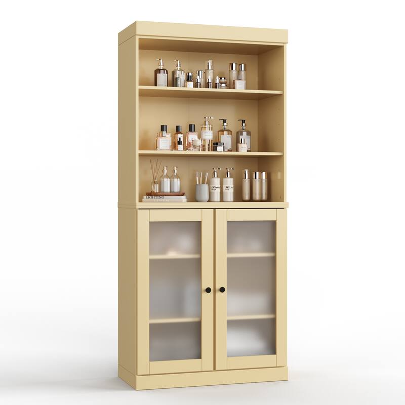 100% Solid Wood 32" Bathroom Cabinet with Optional Doors by Palace Imports