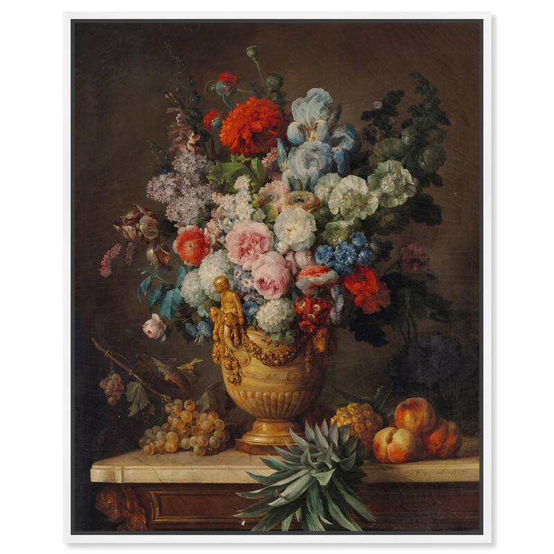 Vallayer 1789 Vase Canvas by Art Remedy - White - 30" x 36"