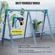 preview thumbnail 12 of 12, VEVOR Swing Set Bracket 12\" Swing Bracket A-Frame Construction，for 2 (4x4) Legs & 1 (4x6) Beam