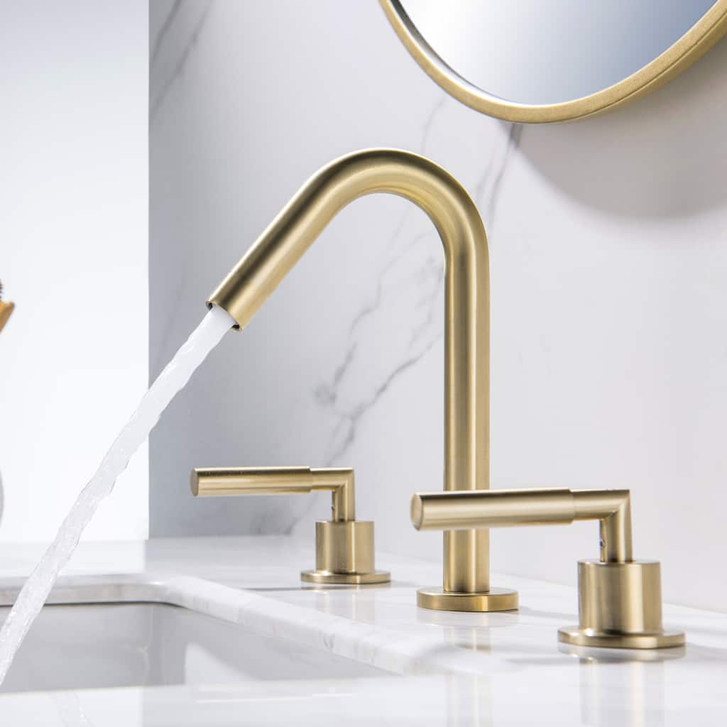 Two-Handle 8" Widespread Lavatory Sink Faucet - 12.99*7.67*4.72
