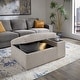 preview thumbnail 17 of 20, Sebastopol Boucle Fabric Storage Ottoman With Table and Casters by iNSPIRE Q Modern