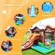 preview thumbnail 7 of 7, Kids Inflatable Bounce House Jumping Castle Slide Climber Bouncer with 550W Blower - Multi - 153.5''x 120''x 86.5''(L x W x H)