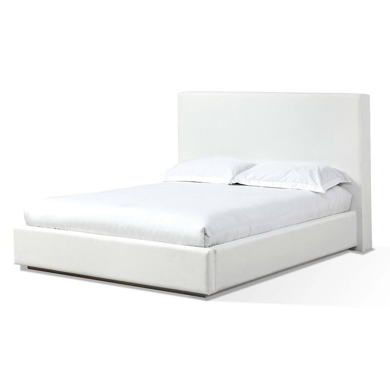 Seabourne Modern Platform Bed Frame in Pearl