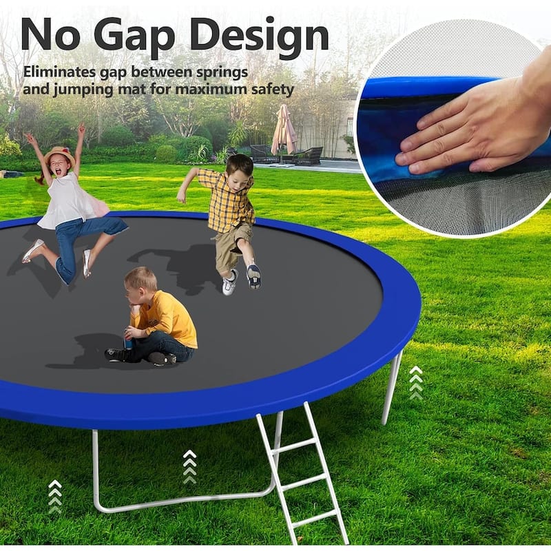 Upgraded 8FT 10FT 12FT Trampoline for Kids and Adults