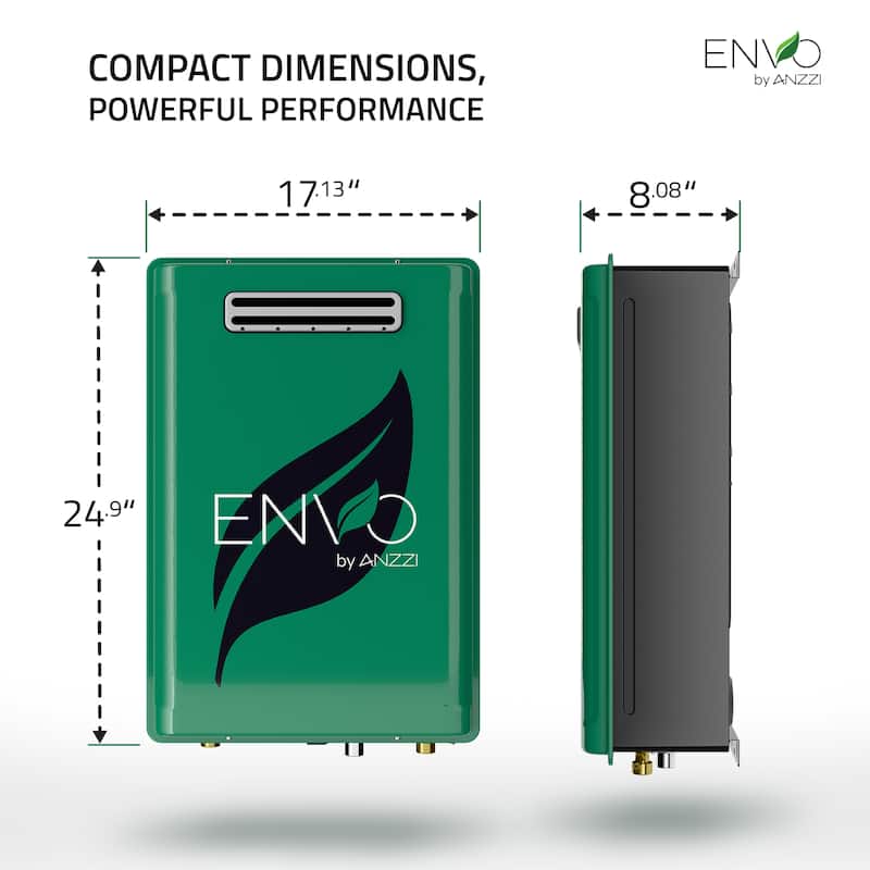ENVO Liquid Propane Tankless Water Heater with Copper Heat Exchanger & Safety Features