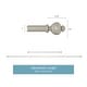 preview thumbnail 21 of 33, 1-Inch Decorative Modern Urn Finial Curtain Rod by Lavish Home