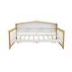 preview thumbnail 7 of 7, White+Walnut Full Size House Bed with Two Drawers and Bookcase for Boys and Girls