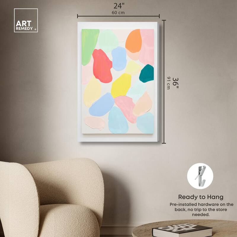 Sorbet Smudges II Canvas by Art Remedy, Gallery Wrapped