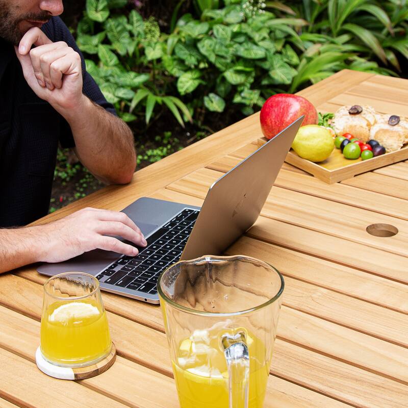 Cambridge Casual Carmel Teak 4-Piece Outdoor Dining Set
