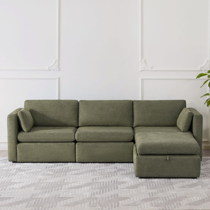 Celia Oversized Modular Sectional Fabric Sofa Set
