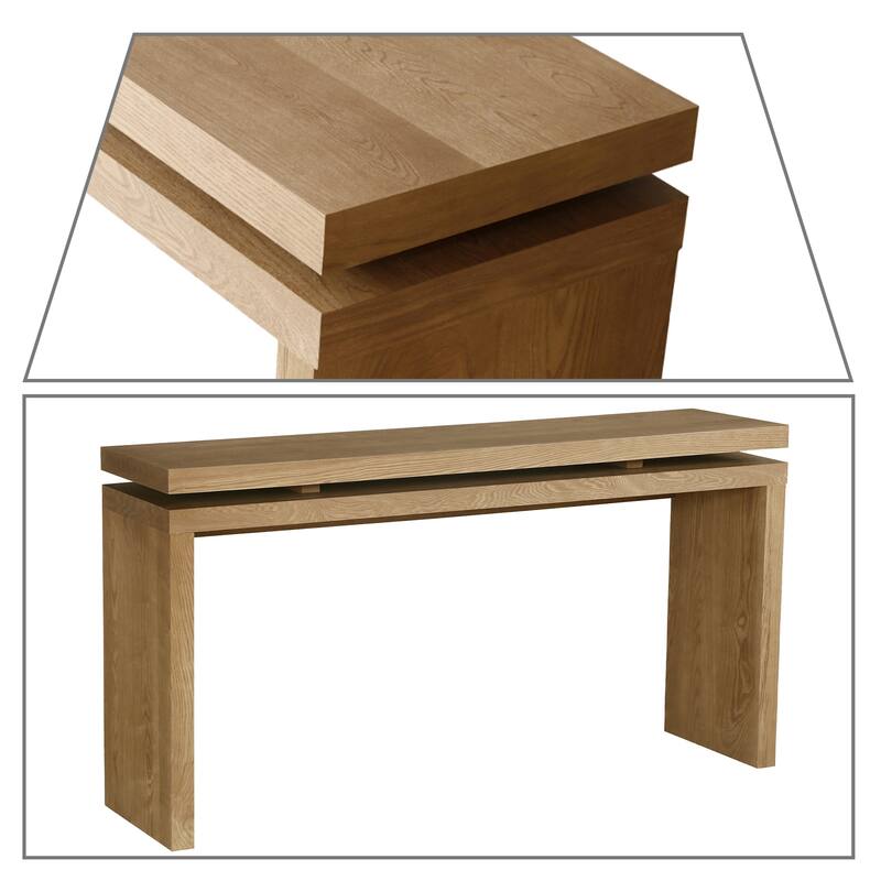 Classic Farmhouse Wooden Living Room Console Table Entryway Table