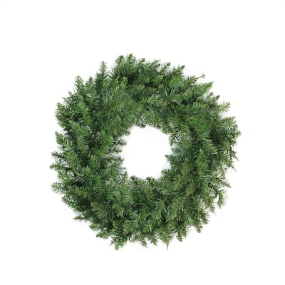 Buffalo Fir Artificial Christmas Wreath - 24-Inch Unlit - 24"