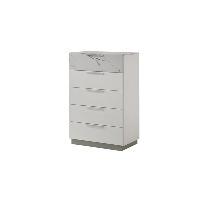 Mist King / Queen 4PC / 5PC Bedroom Set White