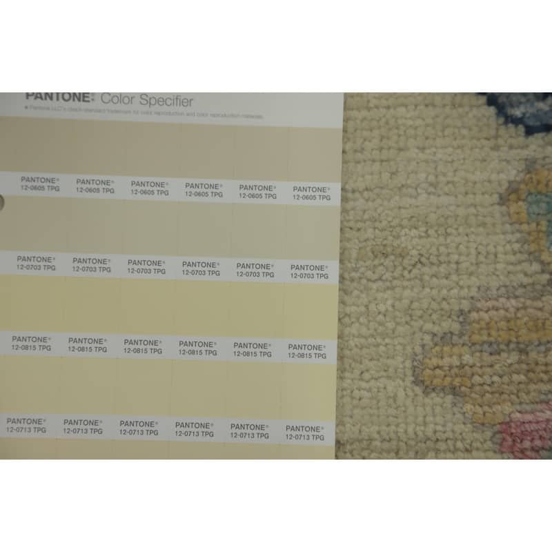 Hand Knotted Traditional Wool Beige Geometric Area Rug - 10' 0'' X 8' 1''