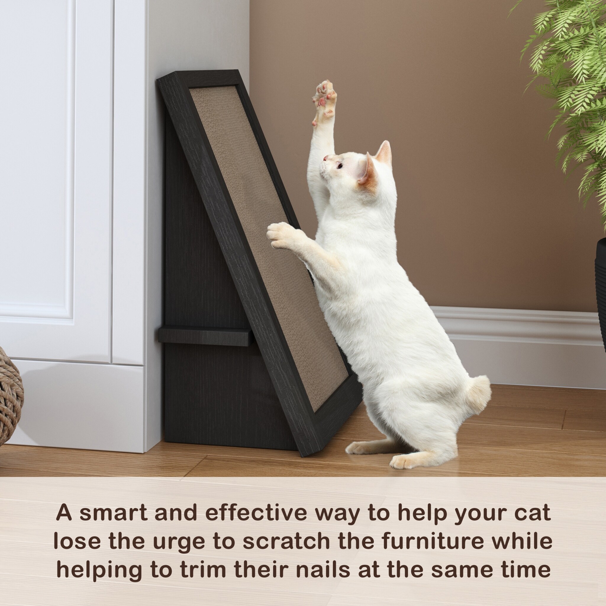Way Basics Eco Friendly Incline Cat Scratcher PET SCRA 2 BK