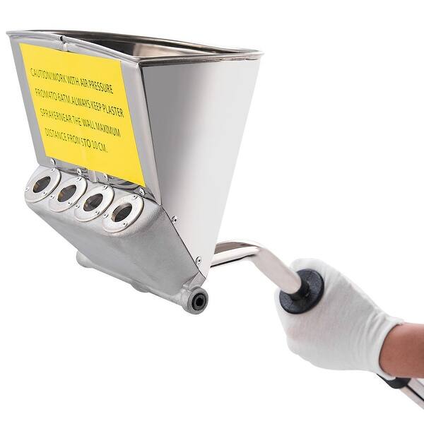Shop Costway 4 Jet Cement Mortar Sprayer Hopper Stucco Spray Gun