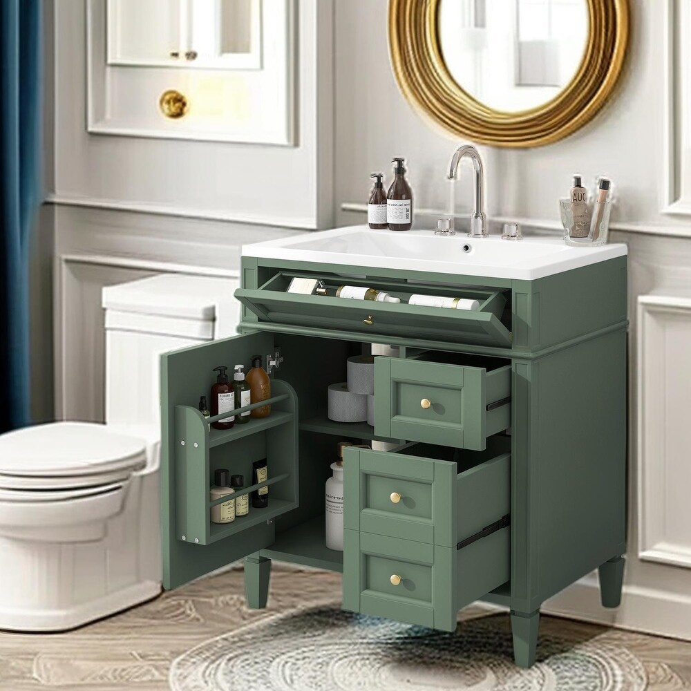 30 inch single sink online bathroom vanity