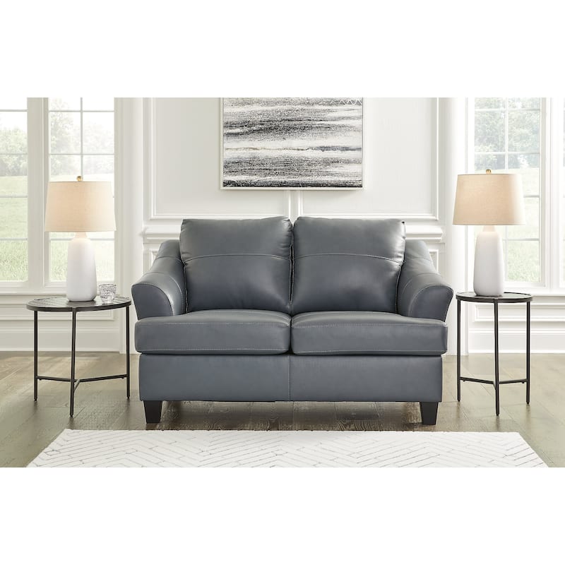 Signature Design by Ashley Genoa Loveseat - 65"W x 38"D x 40"H - Steel