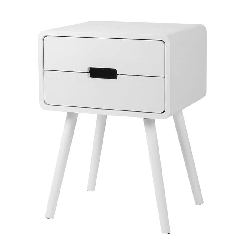 Mid-Century Solid Wood Nightstands For Bedroom