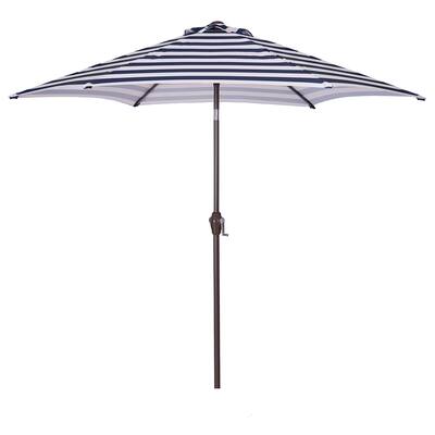8.6ft Outdoor Patio Umbrella with Push Button Tilt and Crank