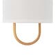 preview thumbnail 14 of 17, 1-Light Modern Ivory Fabric Wall Sconce
