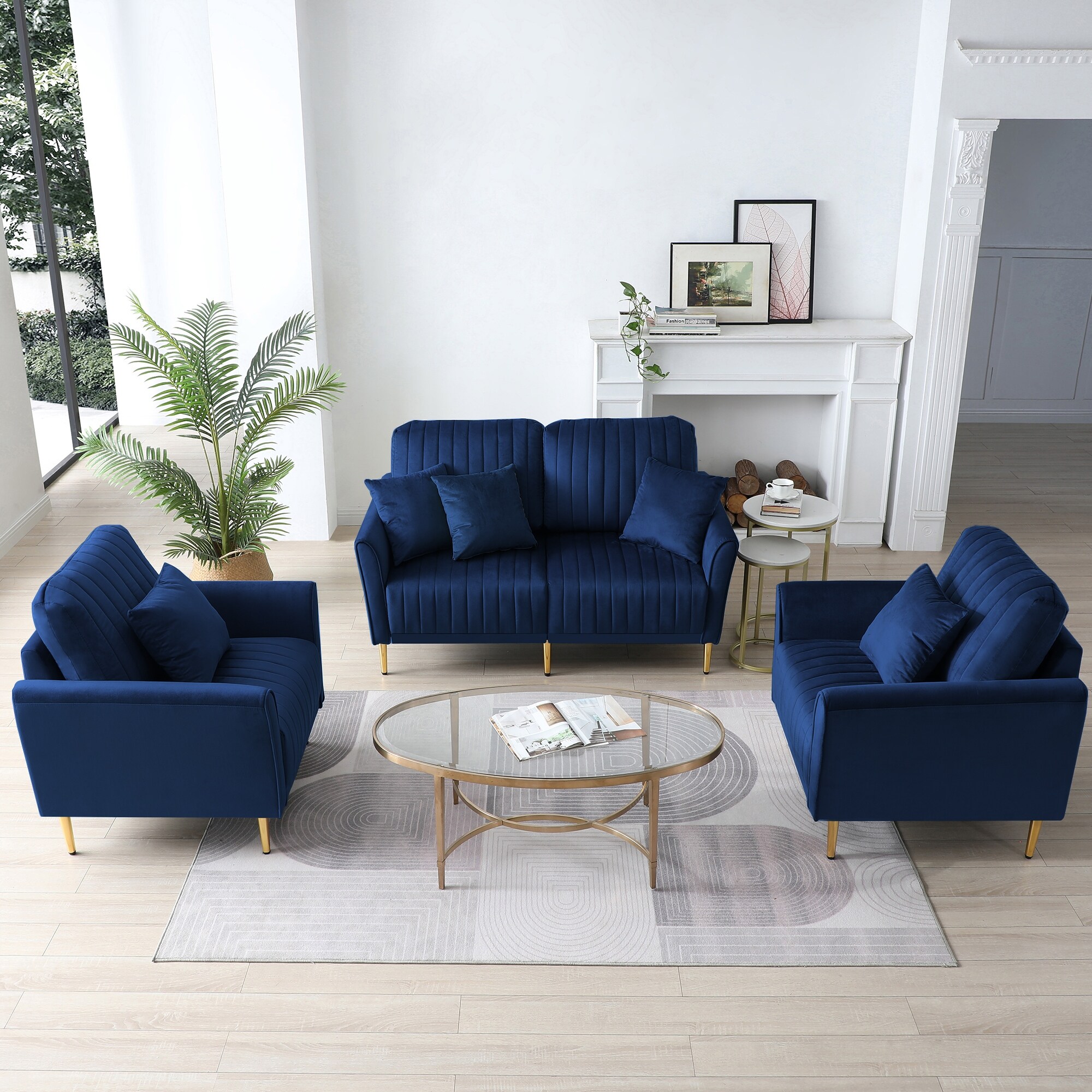 Sofa set best sale with 2 chairs