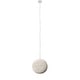 preview thumbnail 3 of 4, Theta White-Washed Wood Beaded Pendant Light - 16W x 16"D x 15"H