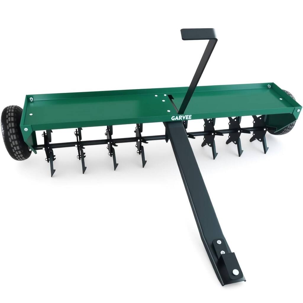 48 in Tow Behind Core Aerator, Pull Behind Plug Aerator for Grass Yard Clay Soil
