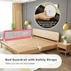 preview thumbnail 12 of 17, 71 Inch Extra Long Swing Down Bed Guardrail with Safety Straps - 71" x 14.5" x 22"
