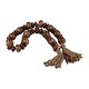 preview thumbnail 3 of 4, Sagebrook Home Wood, 26" Flat Beads Garland, Natural, Novelty, 1.25"H, Solid Color - 26.0" x 1.25" x 1.25"