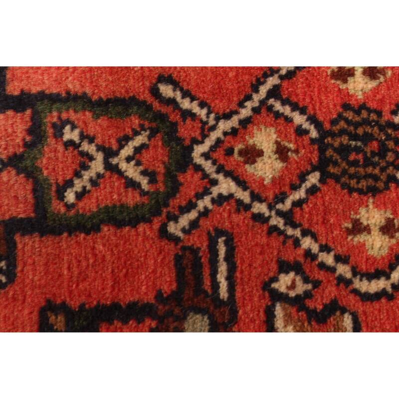 ECARPETGALLERY Hand-knotted Andelz Red Wool Rug - 2'5 x 8'0
