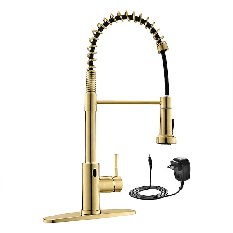 Touchless Stainless Steel 2-Function Pull-out Kitchen Sink Faucet