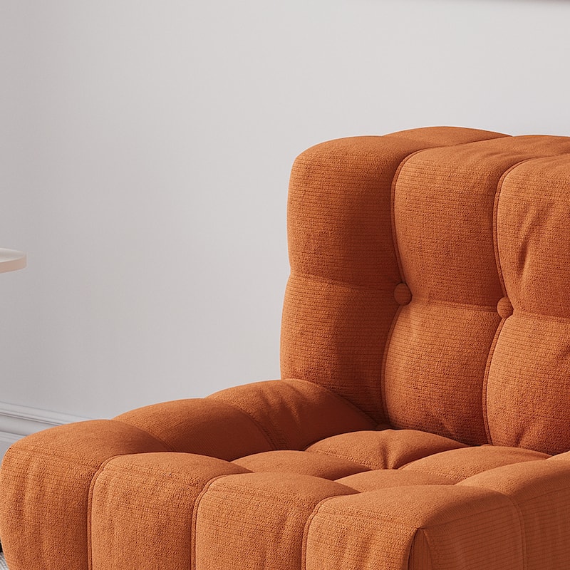 JASIWAY Modern Corduroy Fabric Upholstered Sofa