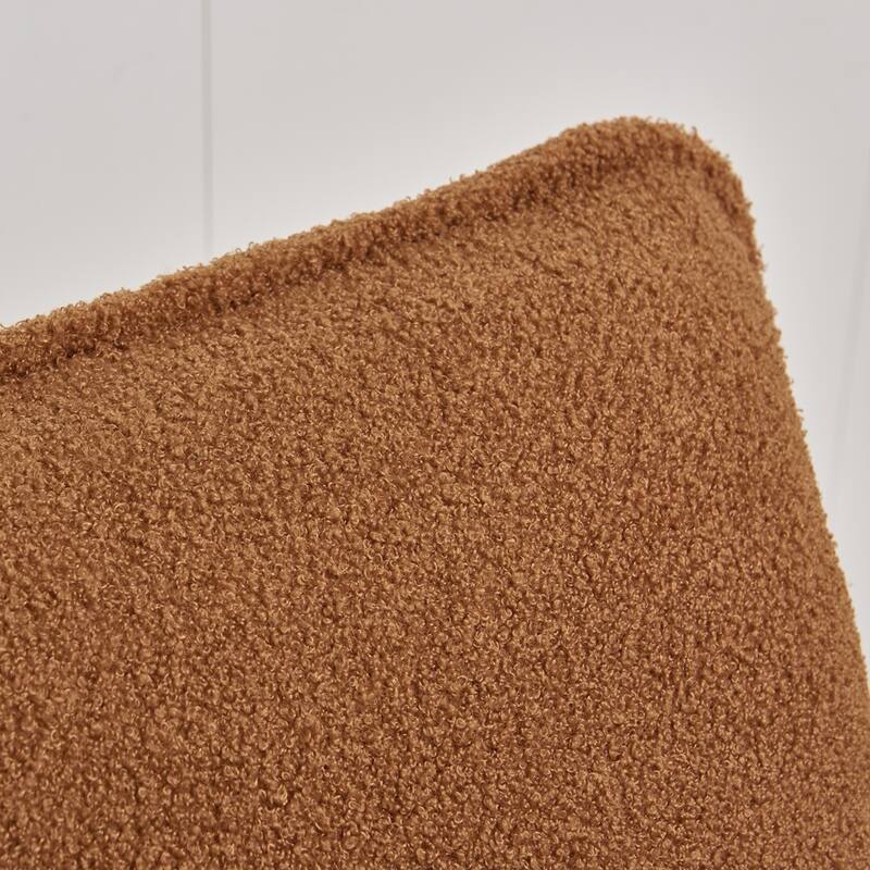 Modern Sherpa Upholstered Accent Chair