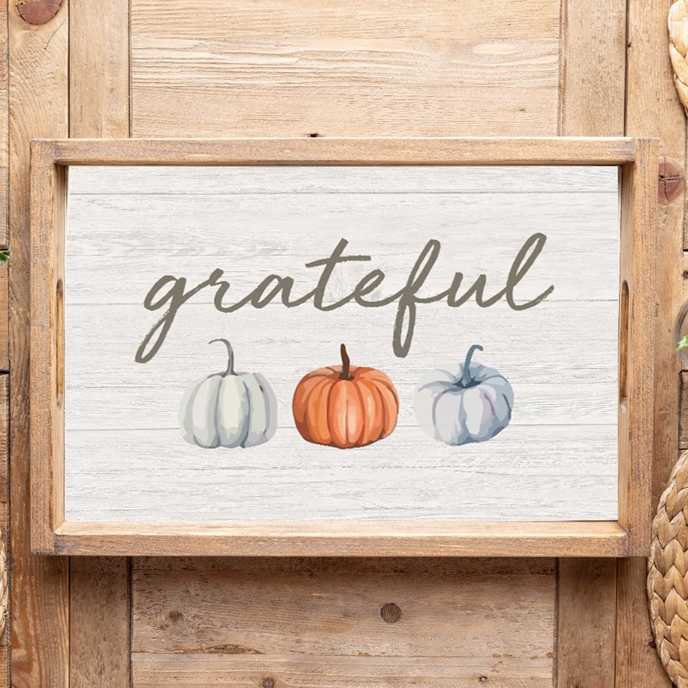 Grateful Serving Tray - Multi-Color
