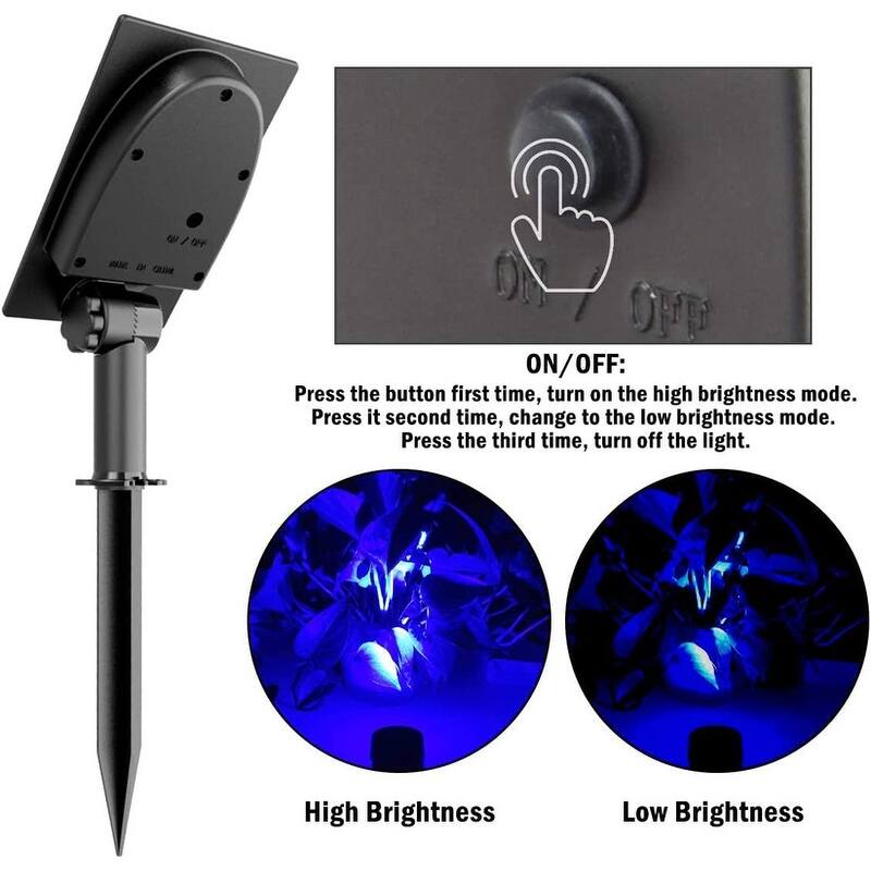 Solar Garden Spot Lights, LED Solar Landscape Light Outdoor