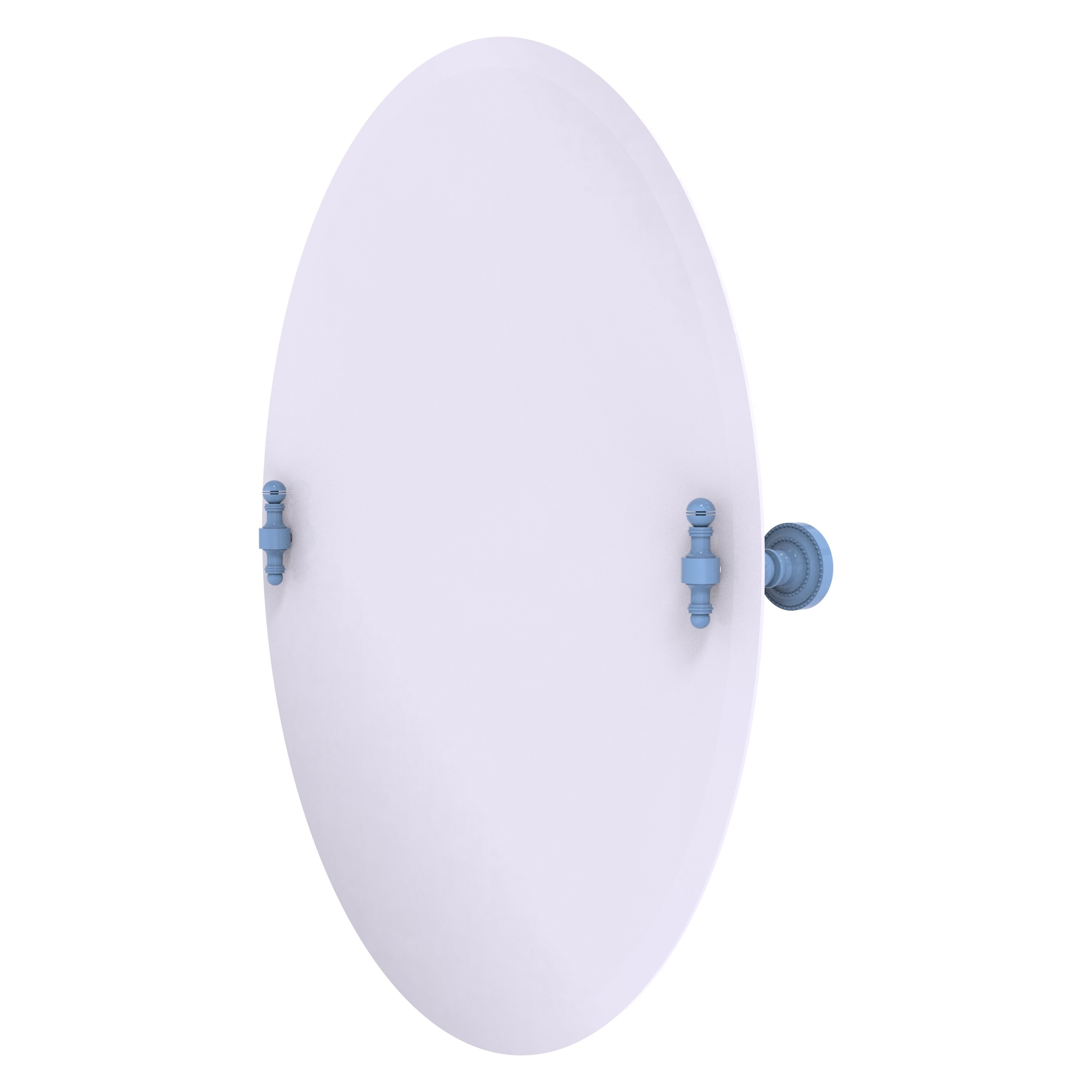 Allied Brass Frameless Oval Tilt Mirror with Beveled Edge