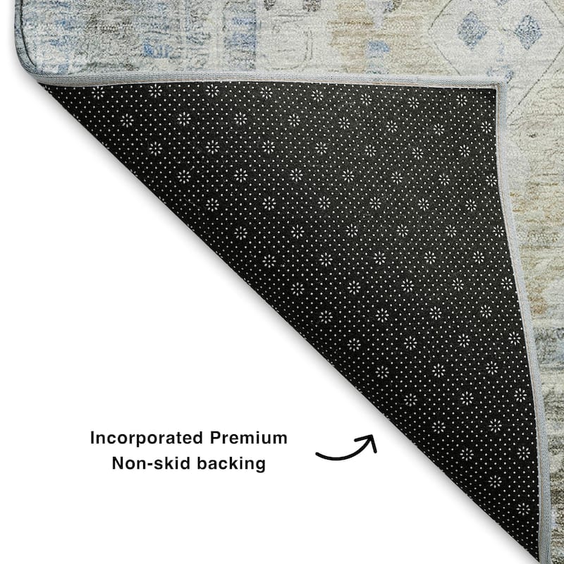 Premium Washable Super Soft Vintage Traditional Mayfield Rug
