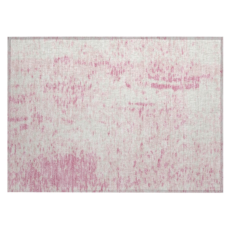 Machine Washable Indoor/ Outdoor Modern Abstract Chantille Rug
