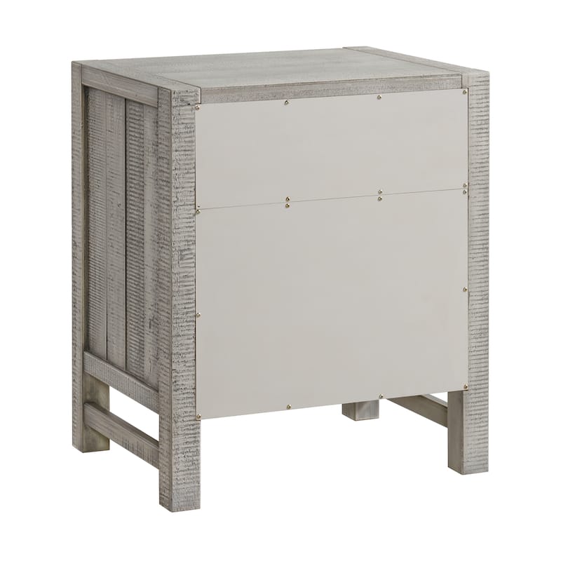 Windsor 2-Drawer Wood Nightstand