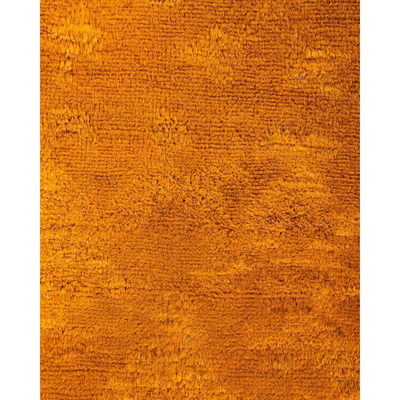 Contemporary Overdyed Wool Hand Knotted Area Rug - 3' 1" x 5' 6"